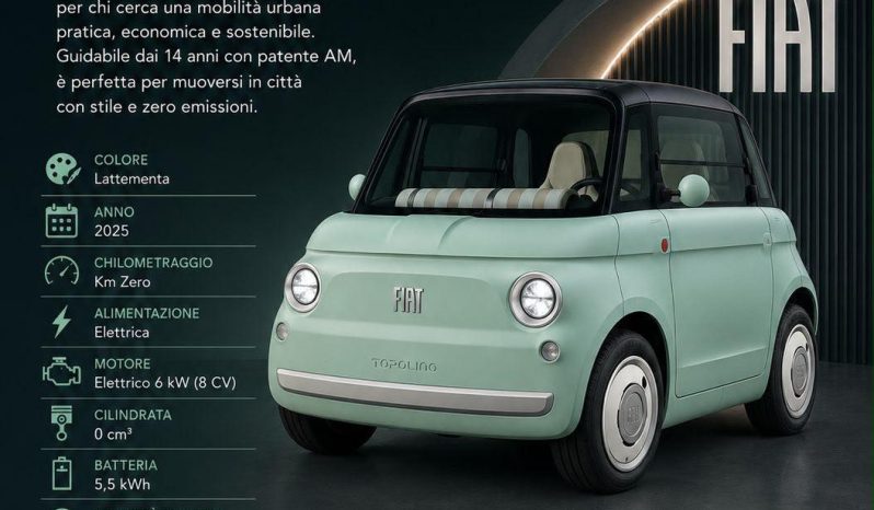 PICCOLA, ELETTRICA, INCONFONDIBILE! Scopri la Fiat Topolino! pieno
